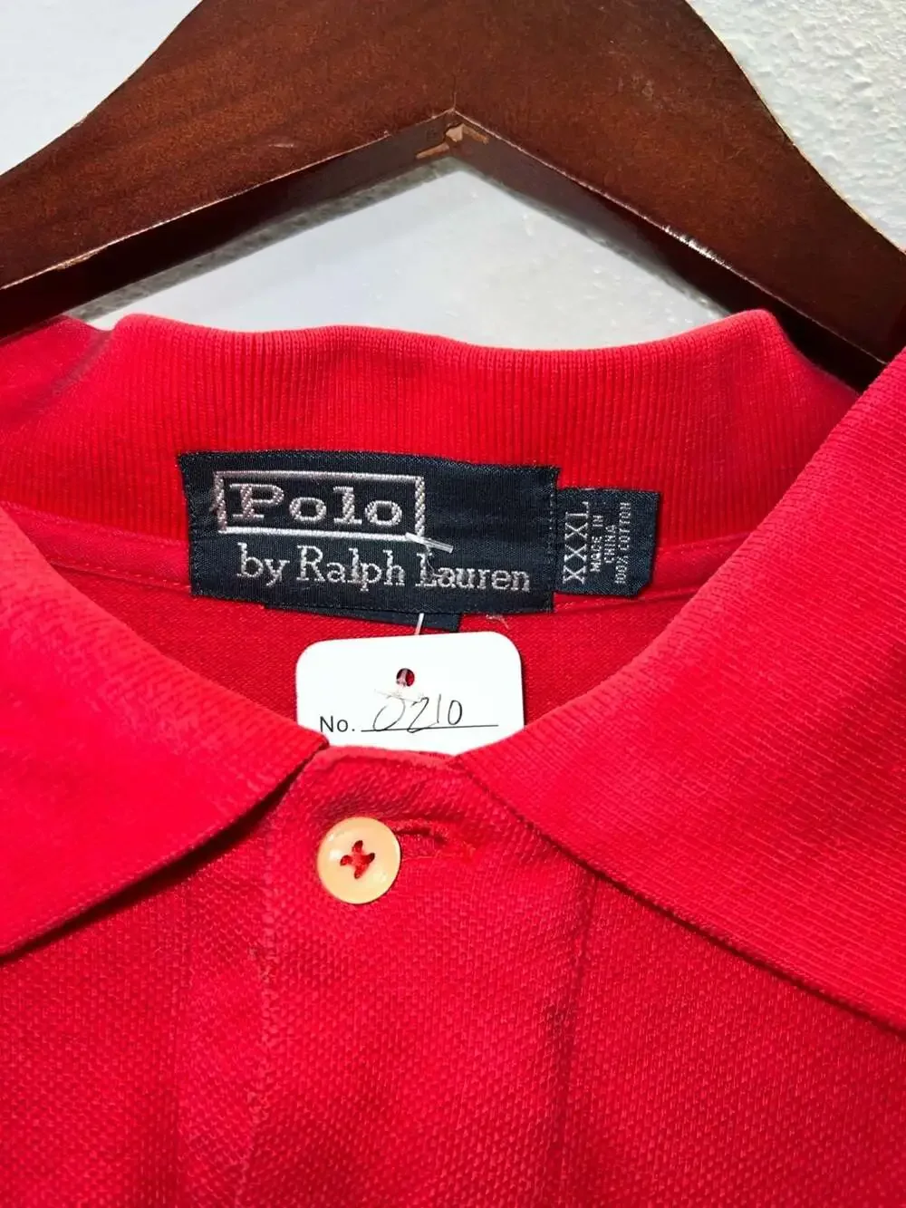 Vintage Polo Ralph Lauren Big Pony Red Polo Shirt XXXL 0210